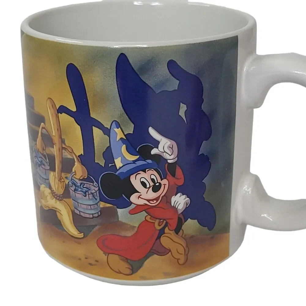 Vintage Disney Fantasia 50th Anniversary 1940-1990 Coffee Mug Original Box Japan